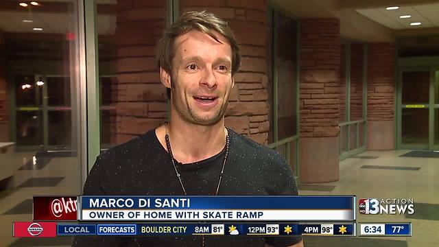 Professional skater can keep half-pipe in backyard
