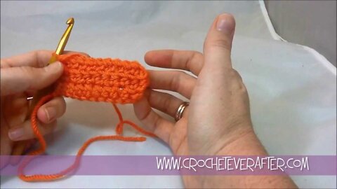 Left Hand Half Double Crochet Tutorial #8: HDC in the Front Loop Only