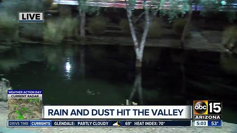 Rain and dust hit the Valley