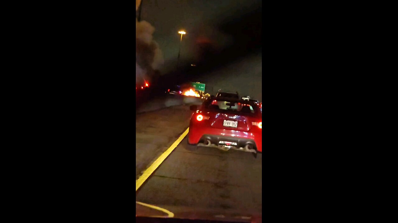 Mini Cooper Accident on World's Busiest highway 401