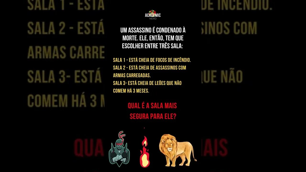 Você é inteligente o suficiente para resolver esse desafio? Enigma #shorts
