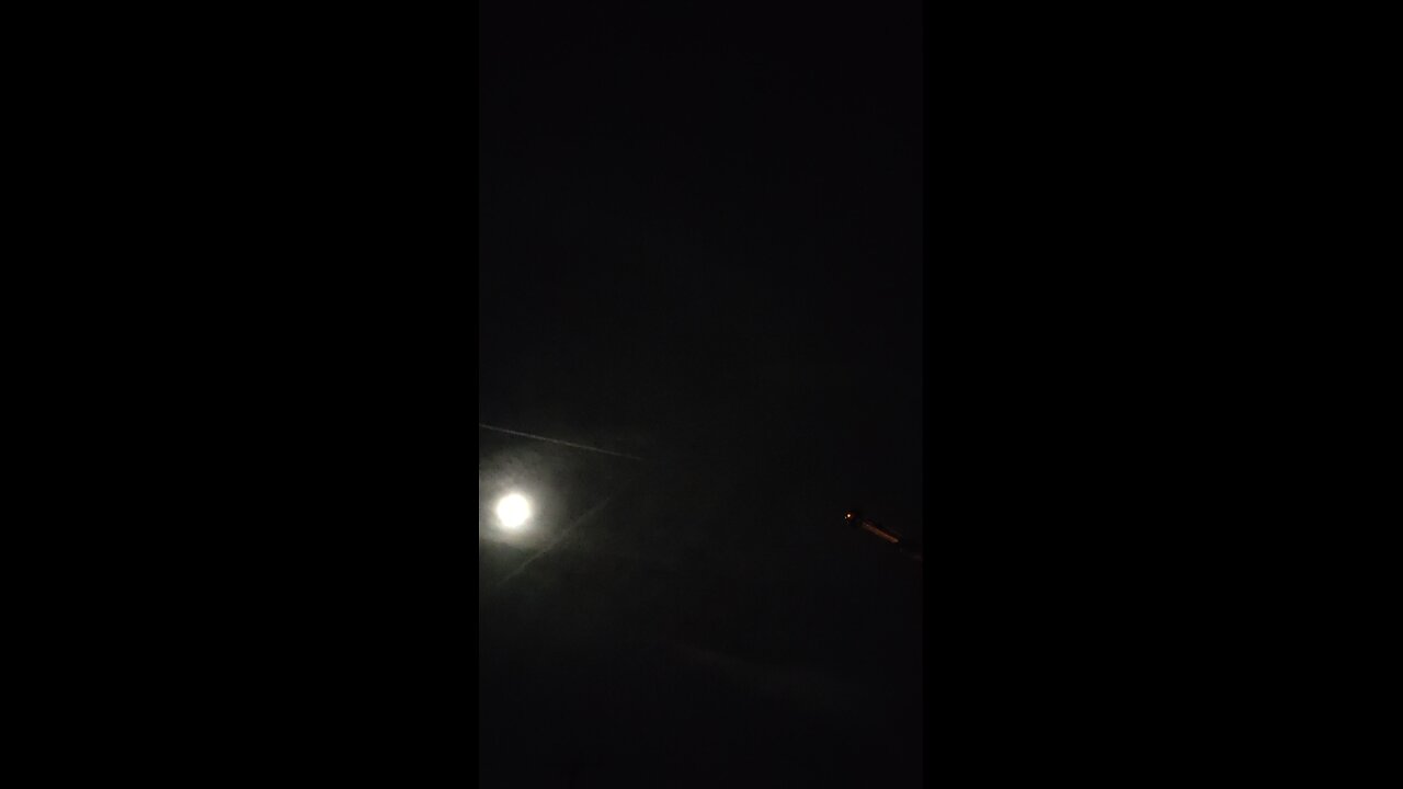 What are these flickering lights in night sky?