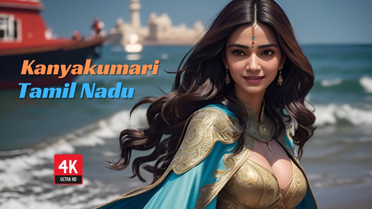 4k Ai Lookbook Girl l Cape Craze | Kanyakumari Tamil Nadu #ailookbookgirl #aibeauty