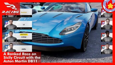 A Ranked Race on Sicily Circuit with the Aston Martin DB11 | Racing Master