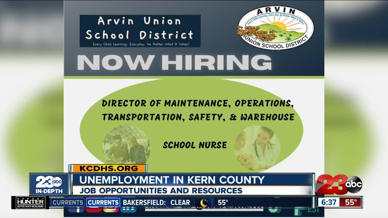 Job opportunities in Kern County as the unemployment rate remains high