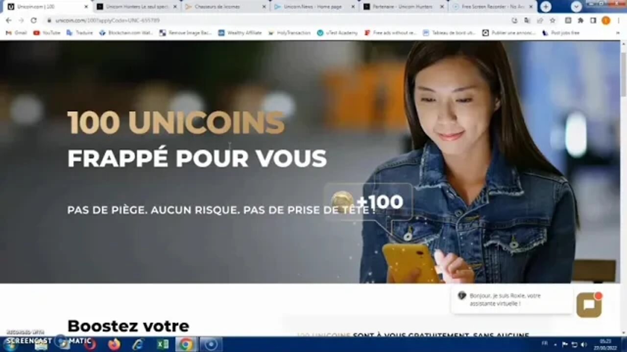 Gagner crypto monnaie gratuit projet unicorn hunters investir coin site telegram