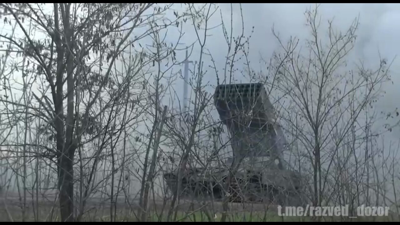 The work of TOS-1A "Solntsepek" in the fortified areas of the Armed Forces of Ukraine in the Izyum region