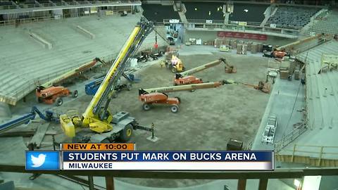 Students learn architecture, construction from new Bucks arena