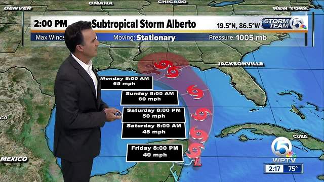 2 P.M. Alberto advisory