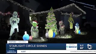 Santee neighborhood mixes the holidays with Hollywood