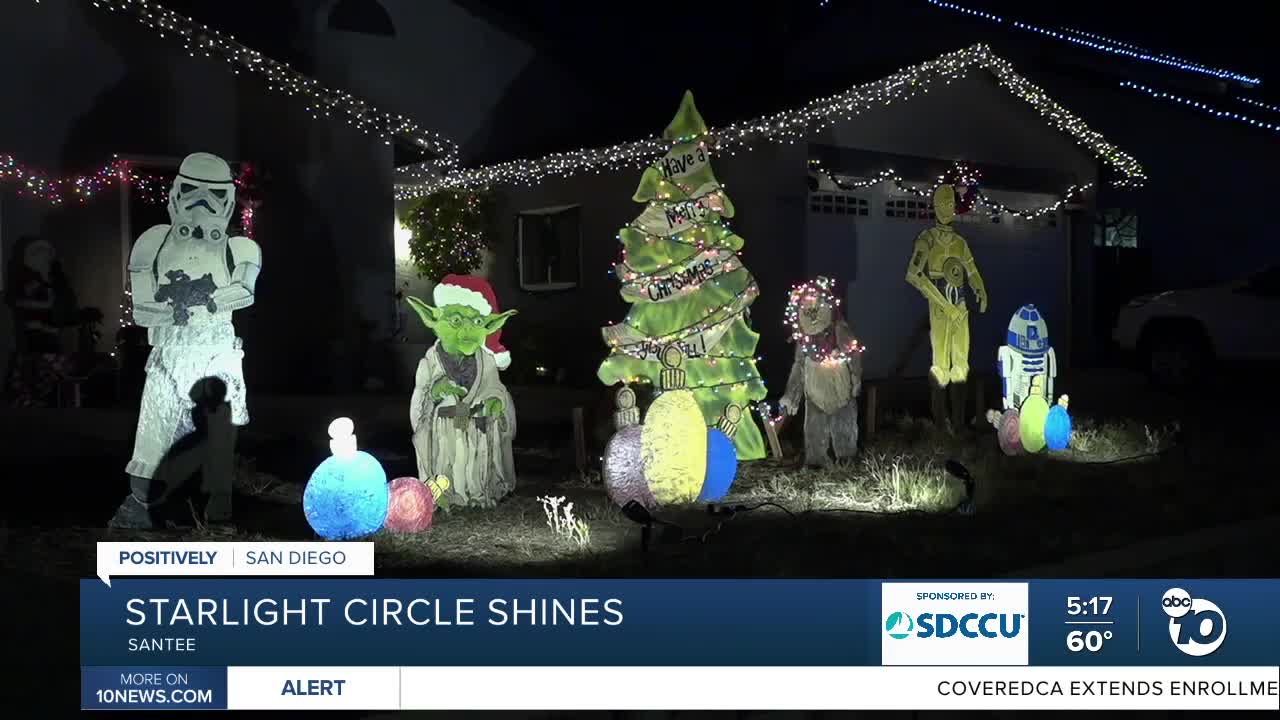 Santee neighborhood mixes the holidays with Hollywood