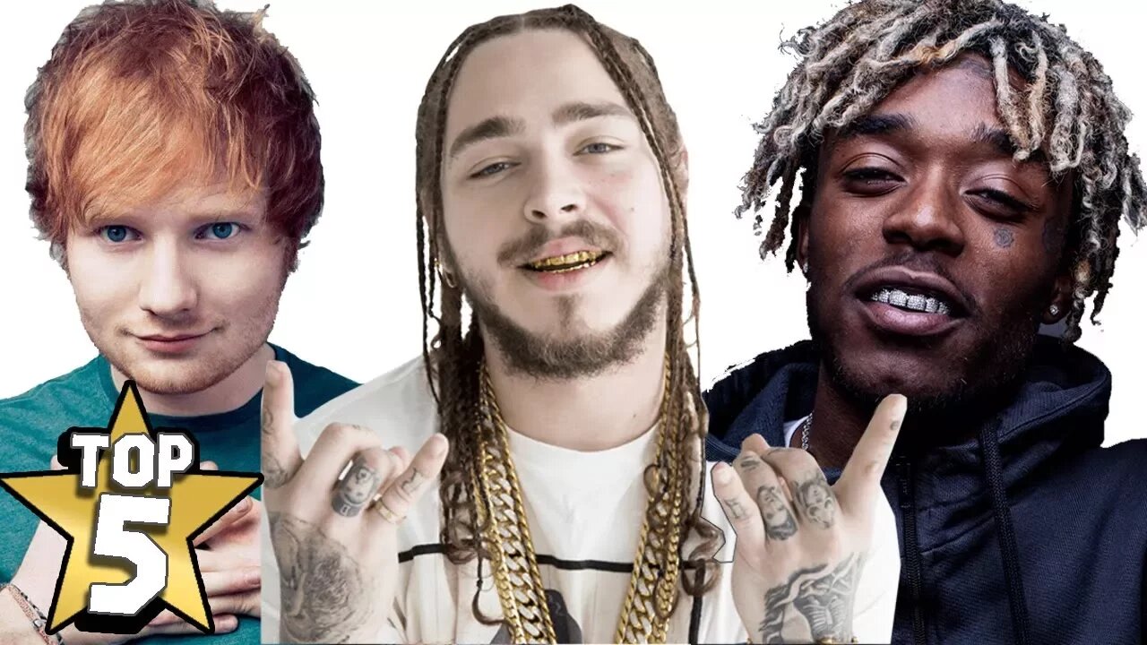 TOP 5 SONGS of 2017 ( Ed Sheeran, Post Malone, Lil Uzi Vert ) | Before They Were Famous