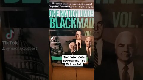 I Just bought a New Book "One Nation Under Blackmail" By Whitney Webb.