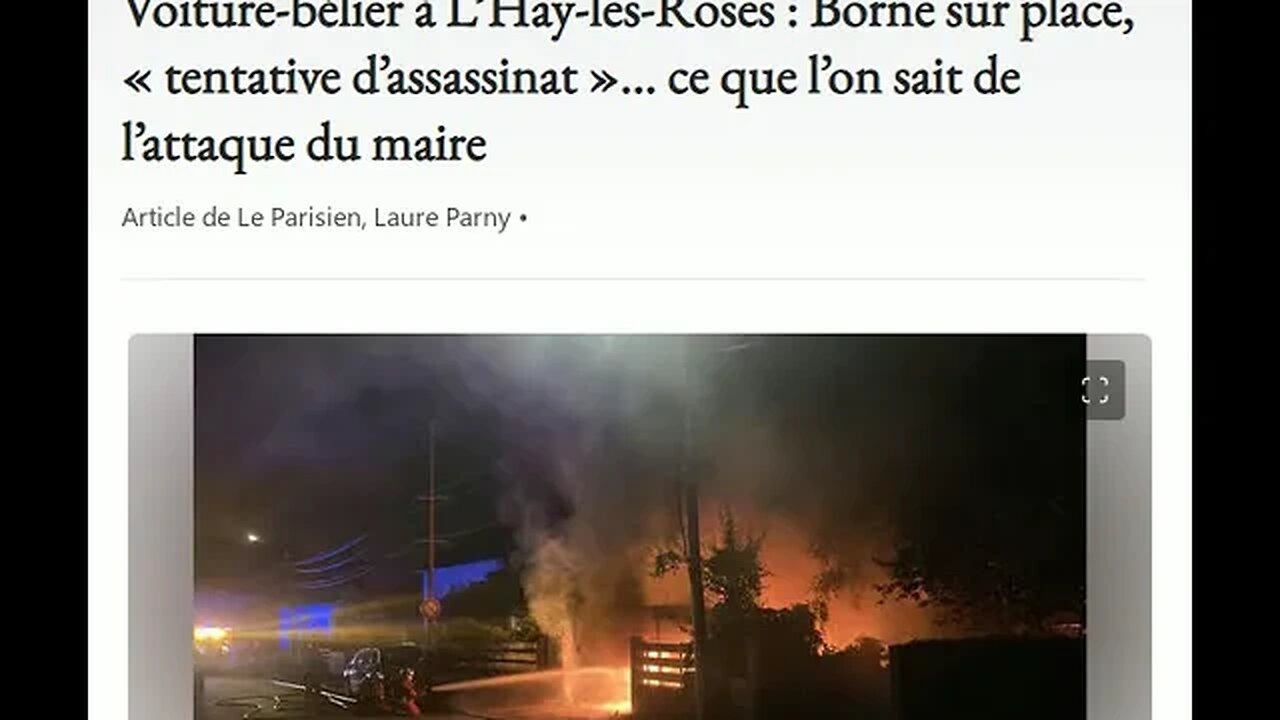 Voiture-bélier à L’Haÿ-les-Roses : Borne sur place, « tentative d’assassinat »...