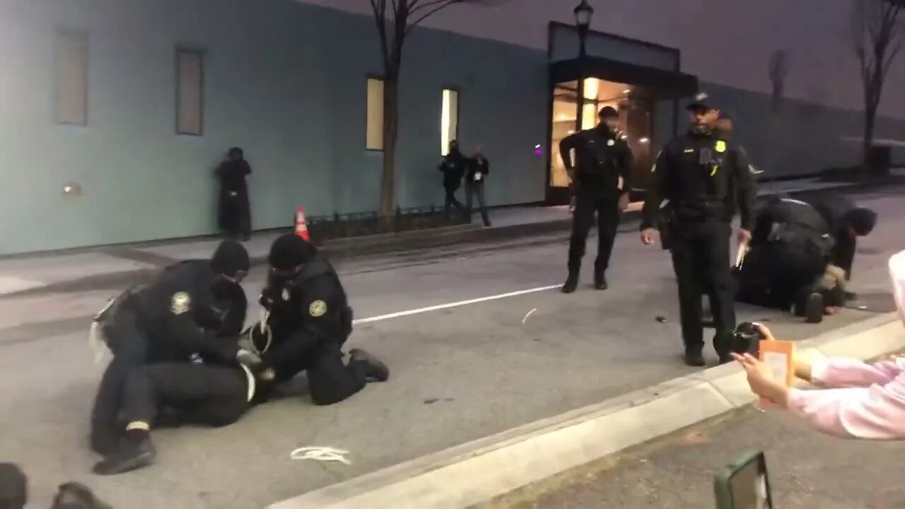 Treehouse Antifa getting mass arrested in Atlanta