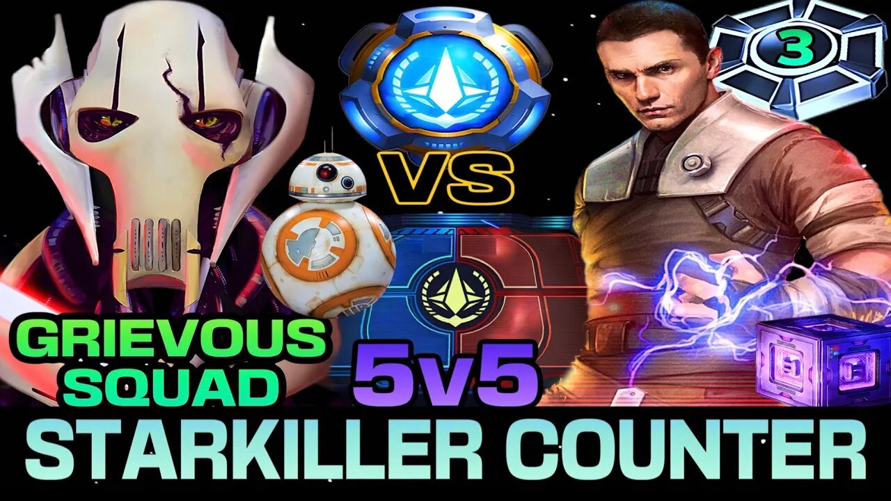 [5v5] STARKILLER x3 OMICRON COUNTER GAC w/GRIEVOUS + DROIDS - SWGOH