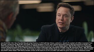 Elon Musk | "Memphis, Capital of Ancient Egypt. Perhaps That Is Where Our New GOD Comes From. + "When I Was 11 or 12 Years Old I Had An Existential Crisis, There Didn't Seem to Be Any Meaning In the World." - 7/22/24 Who Is Elon Musk