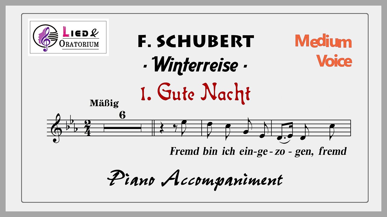 Schubert Winterreise 1. Gute Nacht