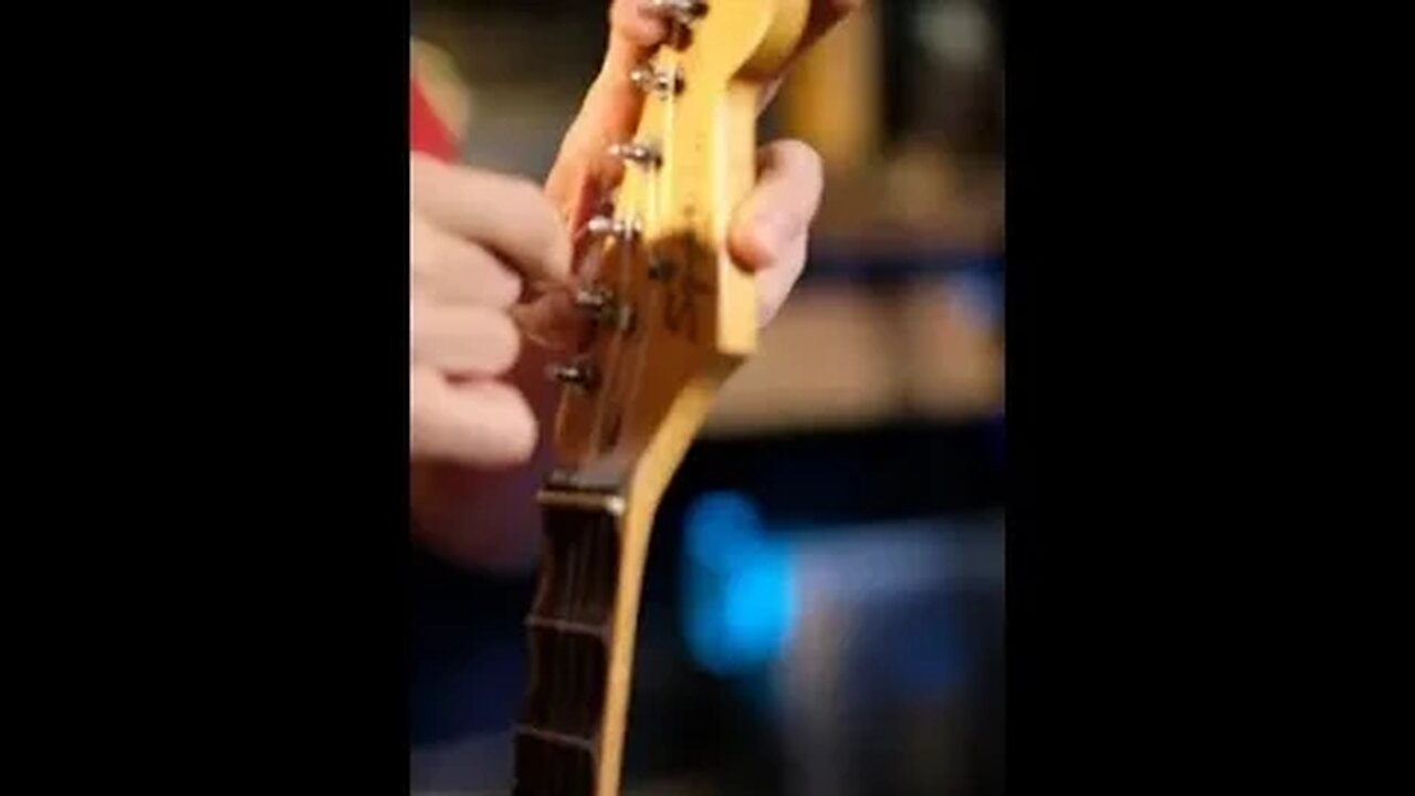 Changing Guitar Strings #shorts
