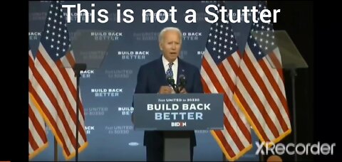 This is Not a Stutter/Biden Mental Decline