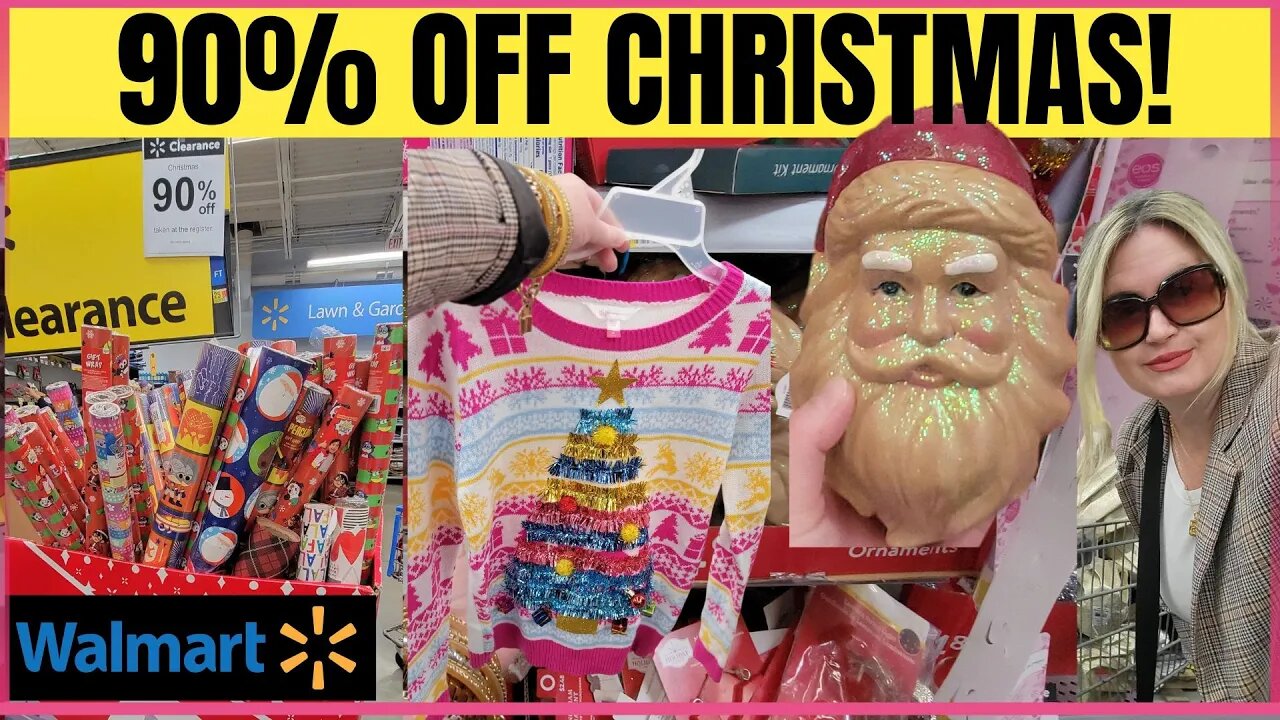 WALMART 90% OFF CHRISTMAS | DEALS DEALS DEALS! | SHOP WITH ME! | #walmart #walmarthaul