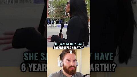 Leftist college student says the earth only has 6 years left 🌍