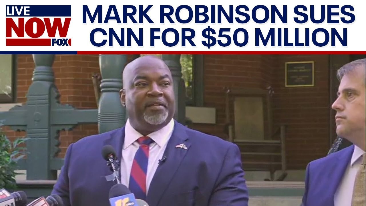 North Carolina governor candidate Mark Robinson sues CNN for $50 million | LiveNOW from FOX