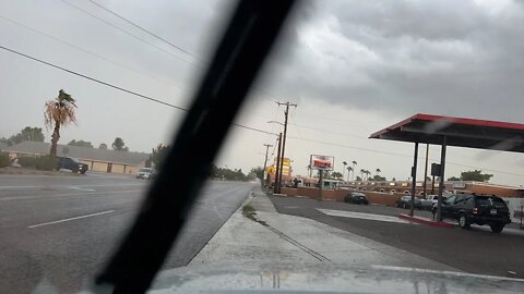 It’s raining on the track