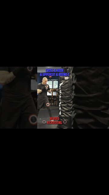 Heroes Training Center | Kickboxing "How To Double Up" Cross & Hook & Uppercut & Round 2 | #Shorts