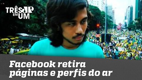 Facebook retira páginas e perfis do ar