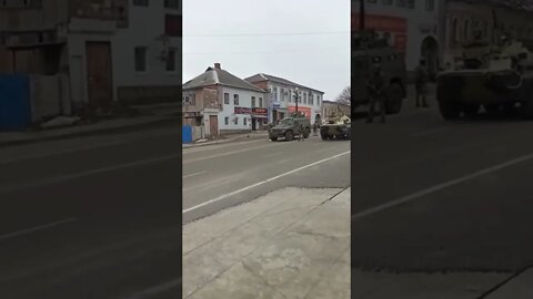Civilians confront soldiers