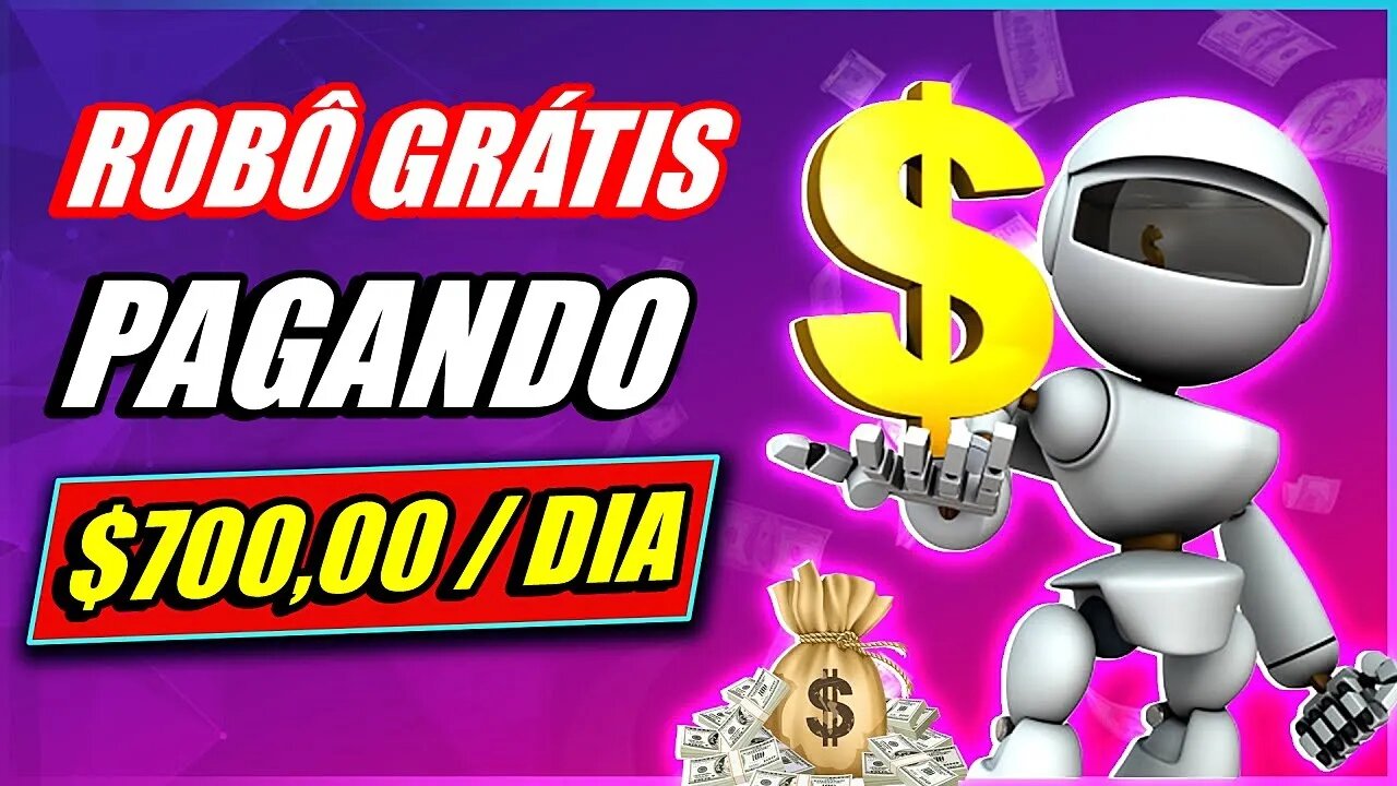 Esse ROBÔ GRATUITO Te Paga $700 Enquanto Você Dorme | Como Ganhar Dinheiro na Internet