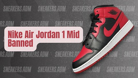 Nike Air Jordan 1 Mid Banned (GS) - 554725-074 - @SneakersADM