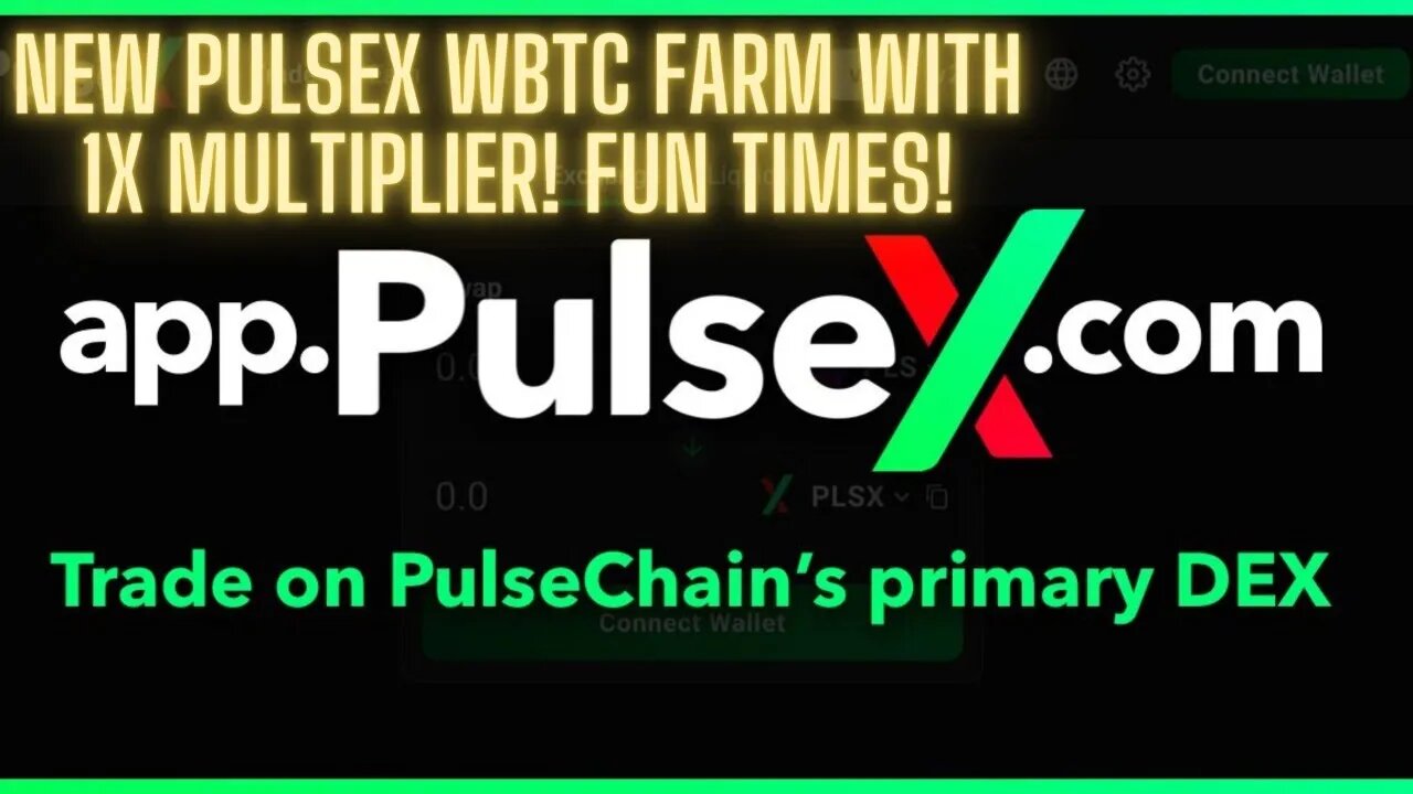 New PulseX WBTC Farm With 1X Multiplier! Fun Times!