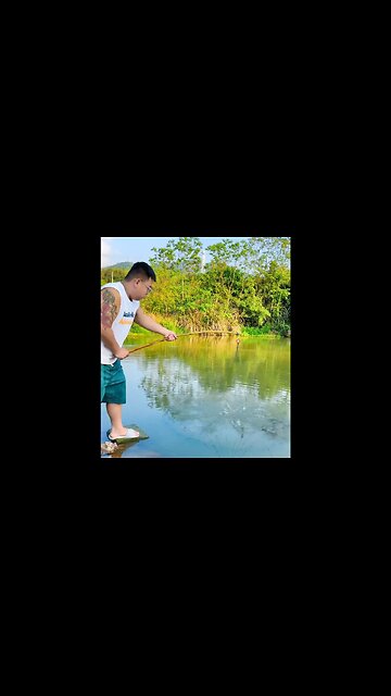 Wonderful fishing style with many fishes