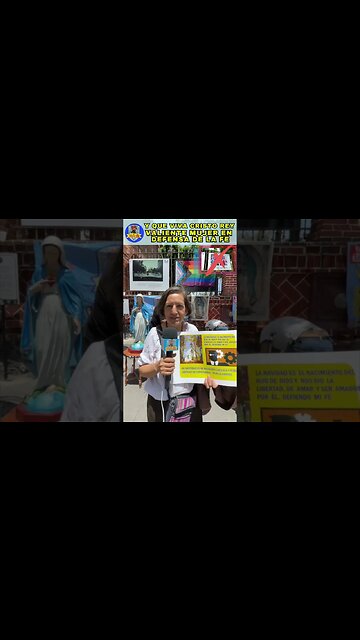 VALIENTE MUJER CRISTERA ACUDE A DEFENDER LA FE ANTE LOS ATAQUES CONTRA LA VIRGEN DE GUADALUPE