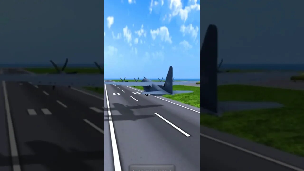 Crashing HC-130 into a Building | Turboprop Flight Simulator #shorts