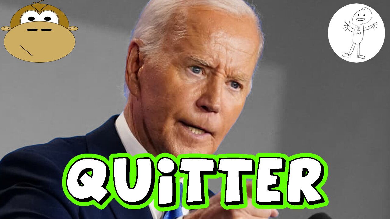 Biden Drops Out: Elderly Demented Racist Quits - MITAM