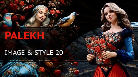 Palekh - Adding Style to an Image in MidJourney 5.2 - Image & Style 20