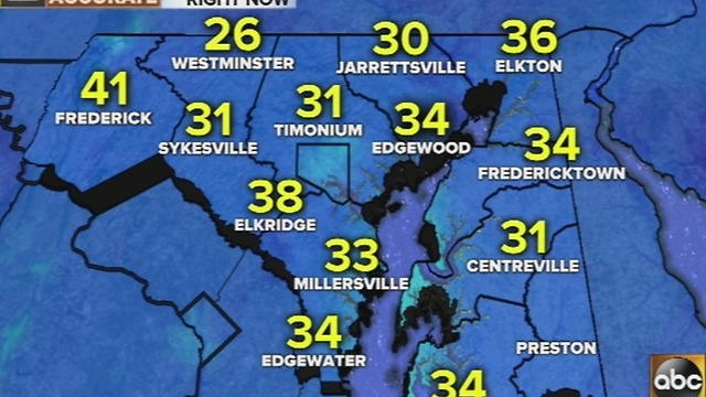 Colder temperatures with winds Thursday