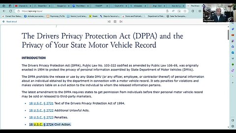 The DRIVERS PRIVACY PROTECTION ACT: The privacy of your motor vehicle record by "the badwolf"