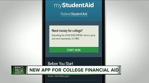 New app for student financial aid