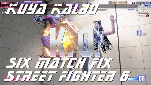 Kuya Kalbo Six Match Fix with Chun Li on Street Fighter 6 as Puyat 02-18-2024 Part 1