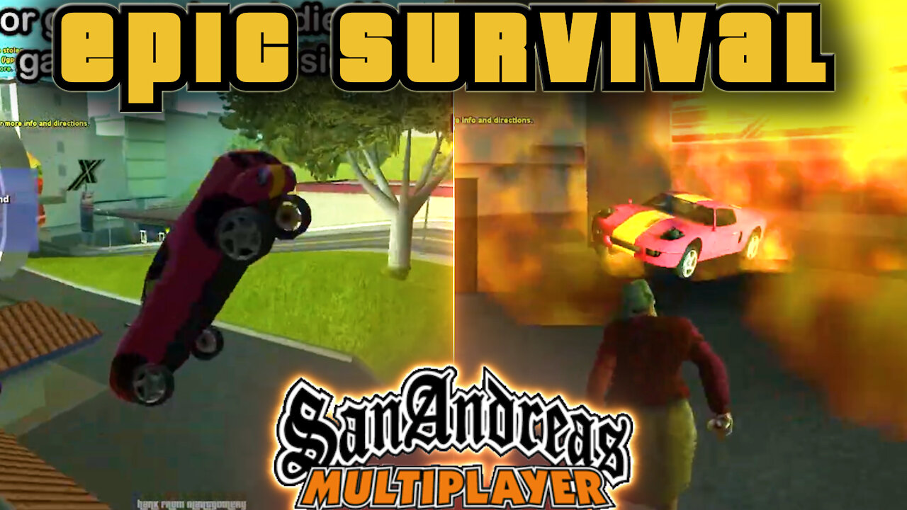 Poor Granny Almost Died in a Gas Station Explosion - San Andreas Multiplayer