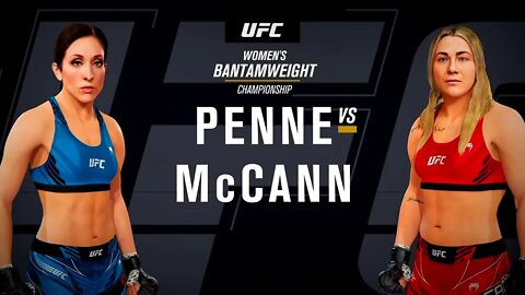 EA Sports UFC 4 Gameplay Molly McCann vs Jessica Penne