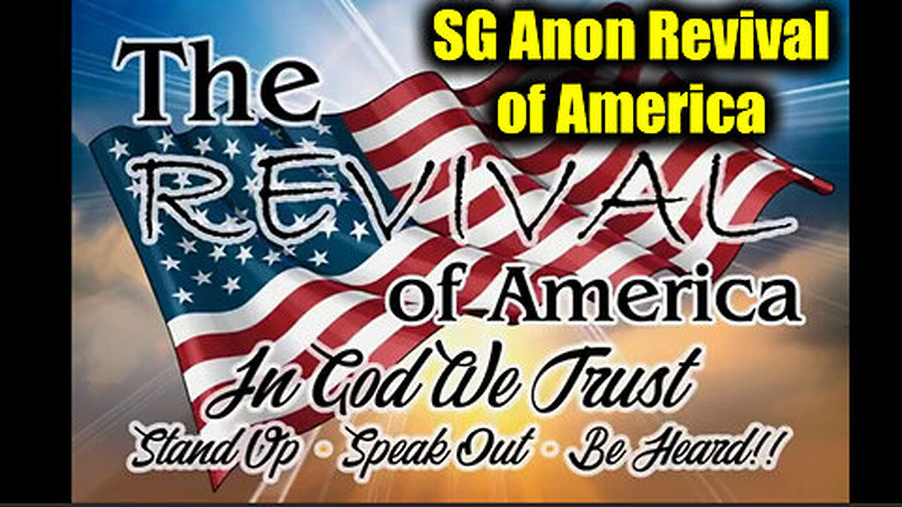 SG Anon Revival of America - We Are at the Cusp of Huge Happenings, Folks!