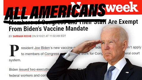 Congress Exempts Themselves From Biden Vaccine Mandate