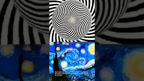 20sec Watch the center point and see the painting. #illusion #shorts