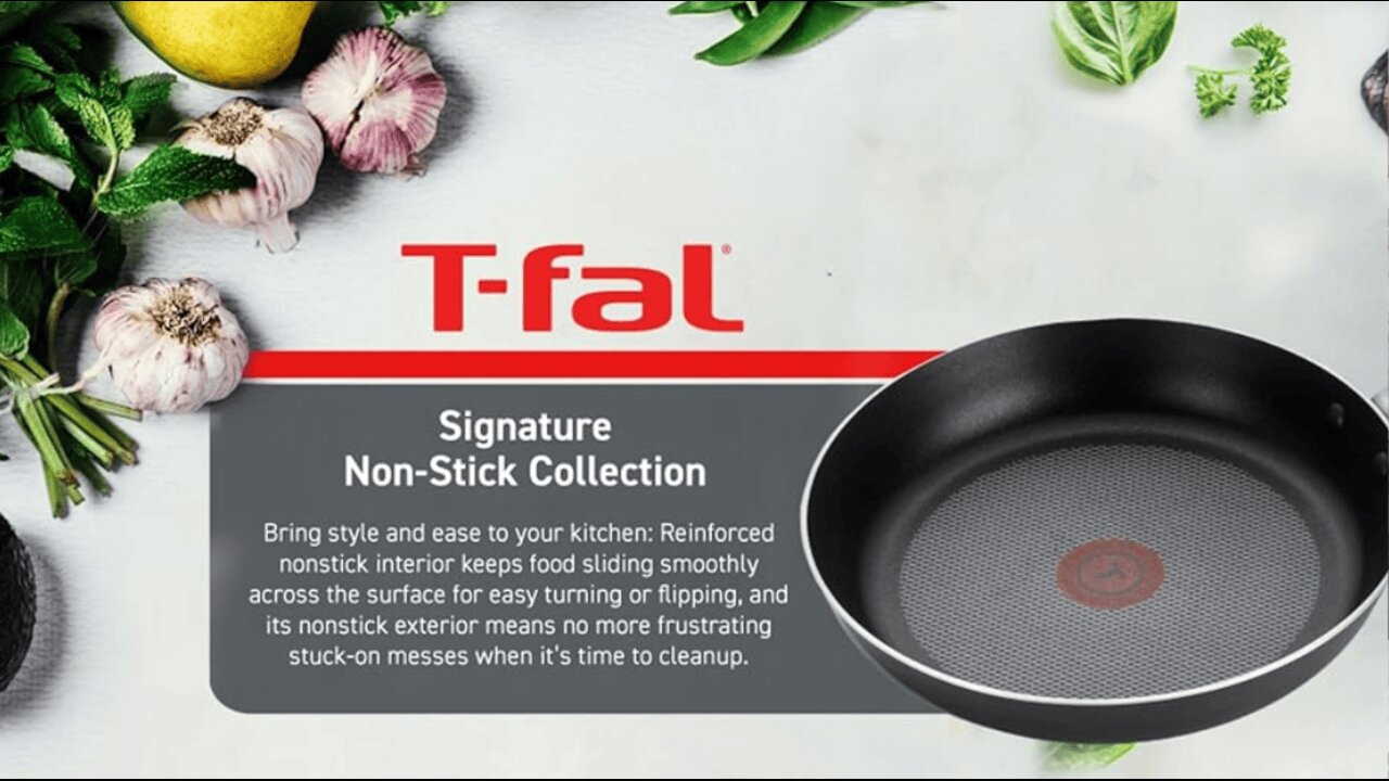 T-fal Signature Nonstick Cookware Set 12 Piece