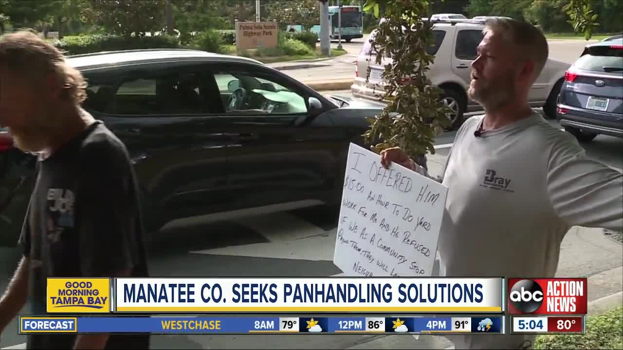 Community fed up with aggressive panhandlers in Bradenton